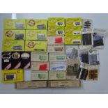 OO GAUGE MODEL RAILWAYS: A quantity of vintage wagon and coach kits by RATIO - contents unchecked