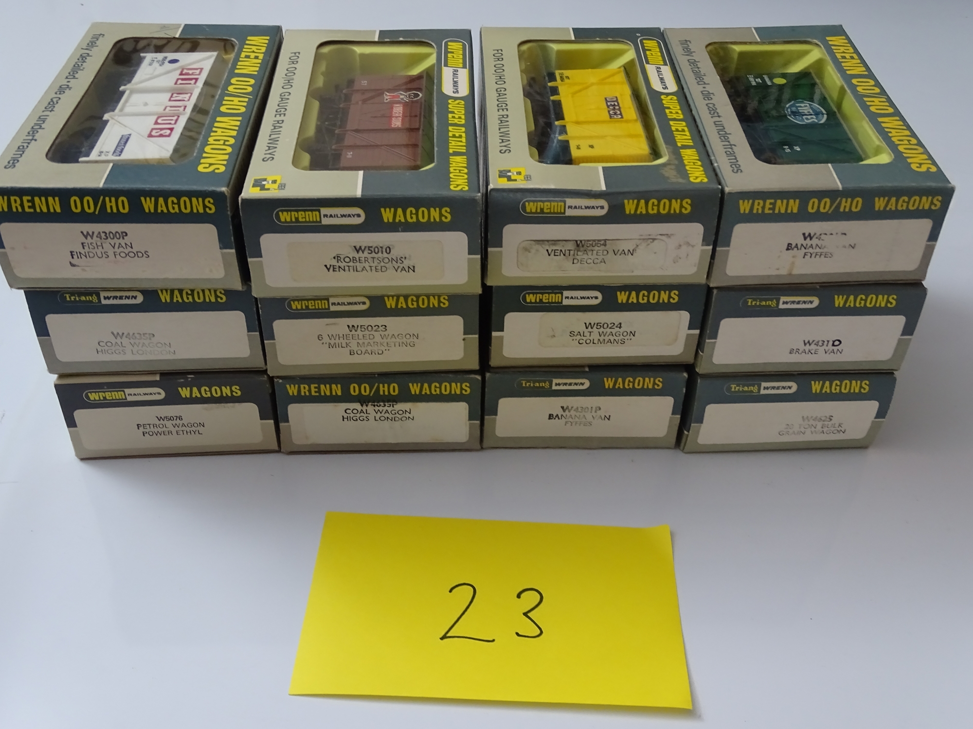 OO GAUGE MODEL RAILWAYS: A mixed group of WRENN wagons as lotted - VG/E in G/VG boxes (12) #23 - Bild 2 aus 2