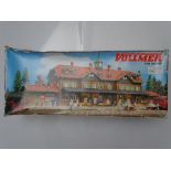 HO GAUGE MODEL RAILWAYS: A VOLLMER 3502 Moritzburg Station kit, unbuilt - as new internally - box