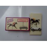 VINTAGE TOYS: A TRI-ANG rare jump jockey JJ001 spare horse, jockey and motor unit for the electric