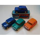 VINTAGE TOYS: A group of uncommon TRI-ANG 'Pull Back n Go' Minis produced by G&R WRENN - one boxed -