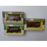OO GAUGE MODEL RAILWAYS: A small group of rarer WRENN open wagons to include: 1 x W4655, and 2 x