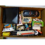 GENERAL DIECAST: A large Lucky Dip crate of mixed boxed and unboxed diecast models (circa 50+) - F/