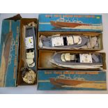 VINTAGE TOYS: A group of RAF Vosper Crash Tender Boats in the rarer WRENN packaging - unchecked