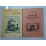 RAILWAYANA: A pair of late 1960s / early 1970s reprints of the large format (21" x 15") BOURNE'S