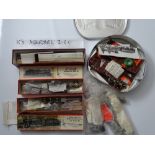 OO GAUGE MODEL RAILWAYS: A group of white metal and brass part-built locomotive kits by K's (4 -