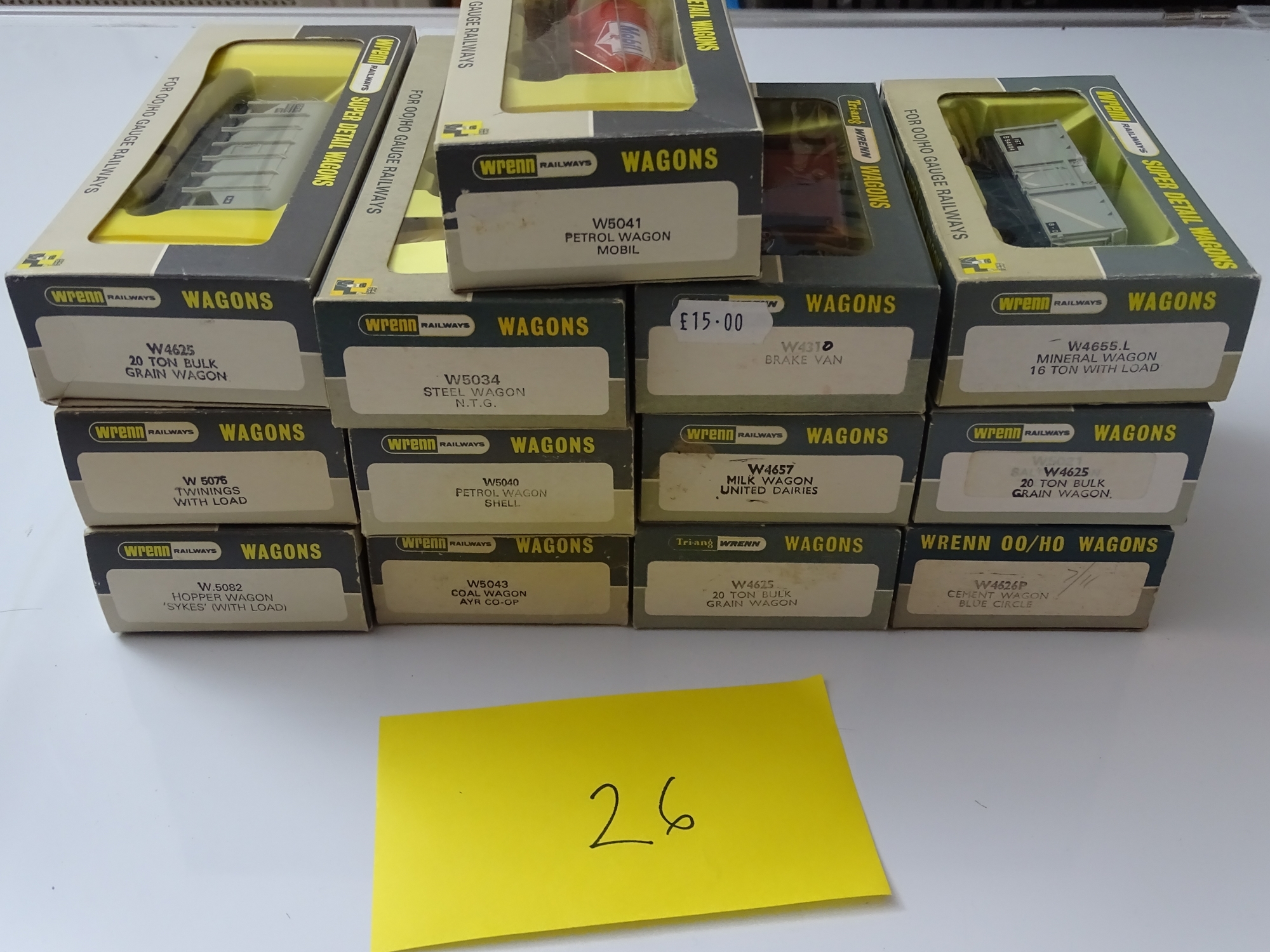 OO GAUGE MODEL RAILWAYS: A mixed group of WRENN wagons as lotted - VG/E in G/VG boxes (13) #26 - Bild 2 aus 2