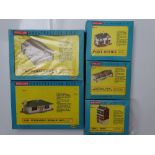 OO GAUGE MODEL RAILWAYS: A group of TRI-ANG 'Model-Land' unbuilt plastic building kits - VG in F/G