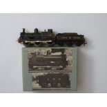 OO GAUGE MODEL RAILWAYS: A kit built white metal and brass GWR Beyer Peacock 322 Class steam