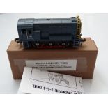 OO GAUGE MODEL RAILWAYS: A WRENN W2232 Class 08 diesel shunter in BR blue converted with a 3-rail