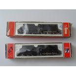 N GAUGE MODEL RAILWAYS: A pair of LIMA Class 4F locomotives in CIE Irish Livery - one with no logo