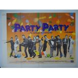PARTY PARTY (1983) - British UK Quad Film Poster Stamped STUDIO 1 ALTRINCHAM - 30" x 40" (76 x 101.5