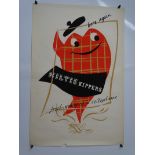 Original 1950s Food Advertising Poster for the MAC FISHERIES by graphic designer ZERO (Hans