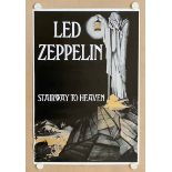 LED ZEPPELIN: STAIRWAY TO HEAVEN - 1970’s commercial publicity music poster for Led Zeppelin’s “