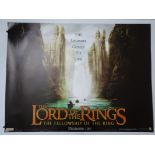 LORD OF THE RINGS: FELLOWSHIP OF THE RING (2001) - Teaser Argonath Style UK Quad film poster 30" x