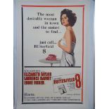 THE BUTTERFIELD 8 (1960) - One Sheet (ELIZABETH TAYLOR) - linen backed