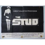 THE STUD (1978) - British UK Quad film poster 30" x 40" (76 x 101.5 cm) - folded - fold separation -