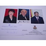 AUTOGRAPHS: POLITICAL: JACK MCCONNELL (First Minister for Scotland 2001 - 2007) signed compliment