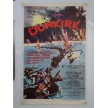 DUNKIRK (1958) One Sheet Movie poster (27” x 40” – 68.5 x 101.5 cm) - Folded - some tape marks