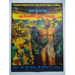 PLANET OF THE APES (1968) - French Moyenne Film Poster (23cm x 32cm) - Folded