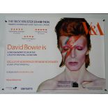 DAVID BOWIE IS - V&A Exhibition Documentary Tour UK Quad Film Poster (30" x 40") - Rare version with