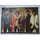 BLONDIE - 1980S Fan Club Merchandise Poster - rolled (33" x 23.25" - landscape)