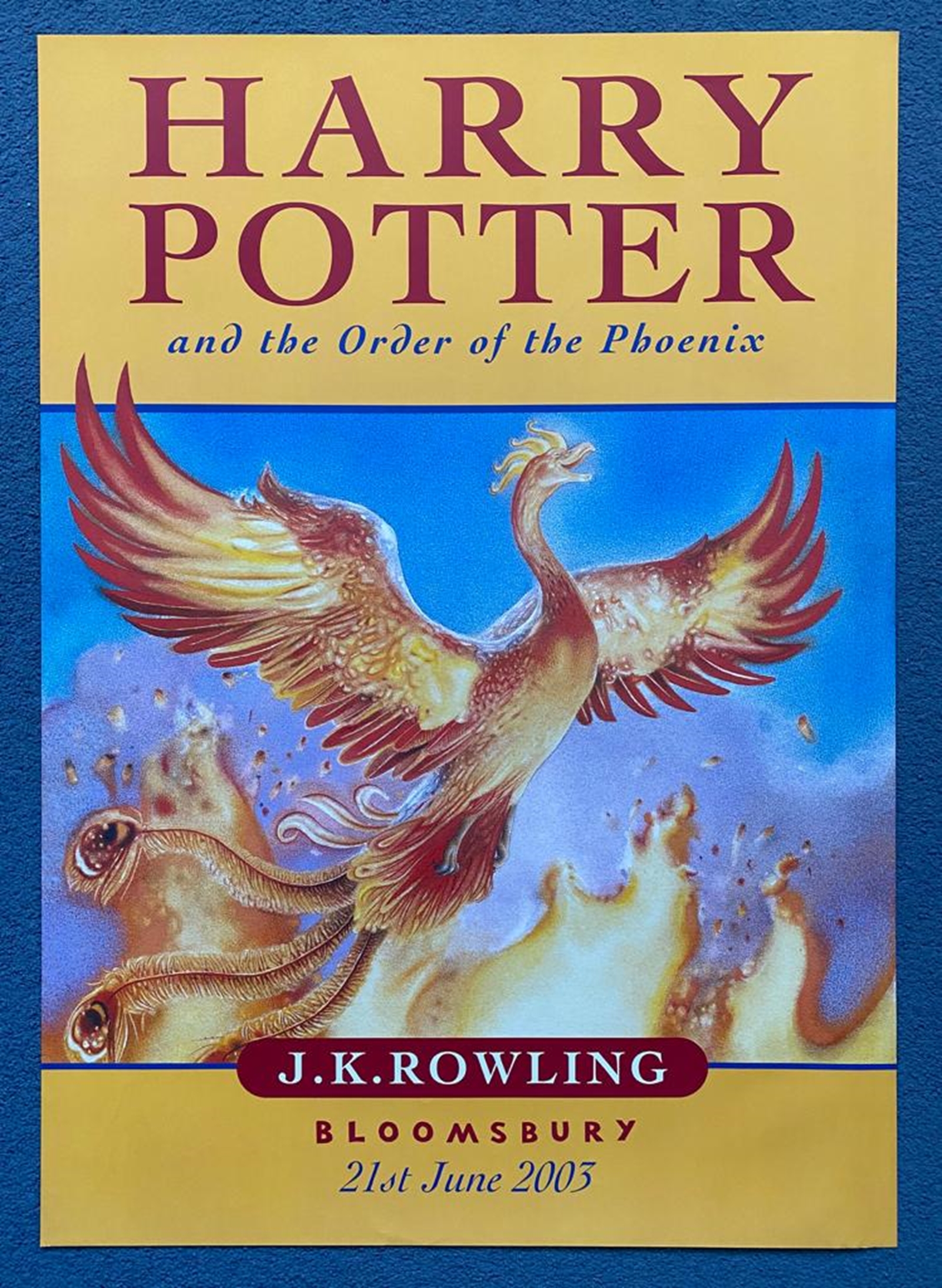 HARRY POTTER AND THE ORDER OF THE PHOENIX (2003) - Publishers (Bloomsbury) promotional advertising