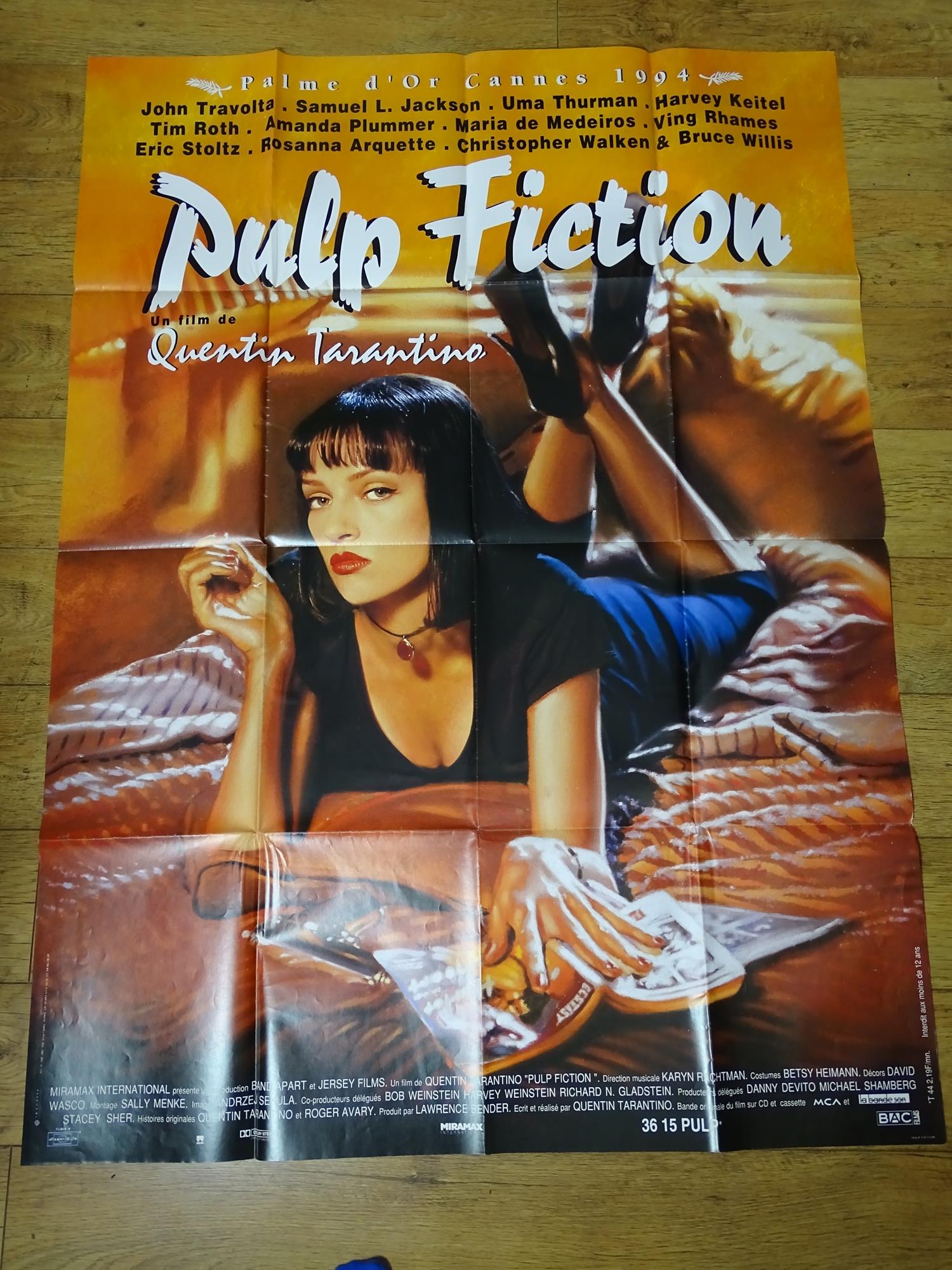 PULP FICTION (1994) - French Grande Film Poster 47" x 63" - Folded