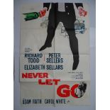 NEVER LET GO (1960) UK One Sheet movie poster (27” x 40” – 68.5 x 101.5 cm)
