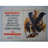 THE PROFESSIONALS (1966) - British UK Quad film poster 30" x 40" (76 x 101.5 cm) - folded - fold