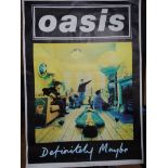 DEFINITELY MAYBE (1994) - OASIS - Bus Stop Poster