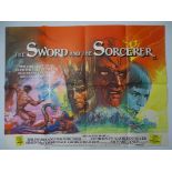 SWORD AND THE SORCEROR (1982) British UK Quad Film Poster - Brian BYSOUTH fantasy artwork - 30" x