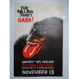 ROLLING STONES: GRRR! - 2012 'GREATEST HITS' Album - A promotional poster for the 50th