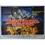 MISSION GALACTICA: THE CYLON ATTACK (1978) - British UK Quad film poster 30" x 40" (76 x 101.5 cm) -