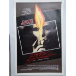 MUSIC: DAVID BOWIE - ZIGGY STARDUST AND THE SPIDERS FROM MARS (1973) - 1983 1ST Release US One Sheet