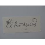 AUTOGRAPH: DEFOREST KELLY 'BONES' - this has been independently authenticated and comes with an