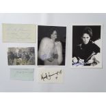 AUTOGRAPHS: Stars of stage and screen: A selection of signed photographs to include: BRIGITTE