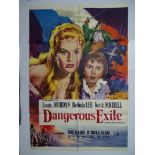 DANGEROUS EXILE (1957) One Sheet movie poster (27” x 40” – 68.5 x 101.5 cm)