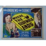 WHERE THE SIDEWALK ENDS (1950) - Otto Preminger romantic crime film noir - starring DANA ANDREWS /