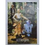 STAR WARS: A group of vintage commercial posters by SCANLITE to include: SNOW SPEEDER, LUKE