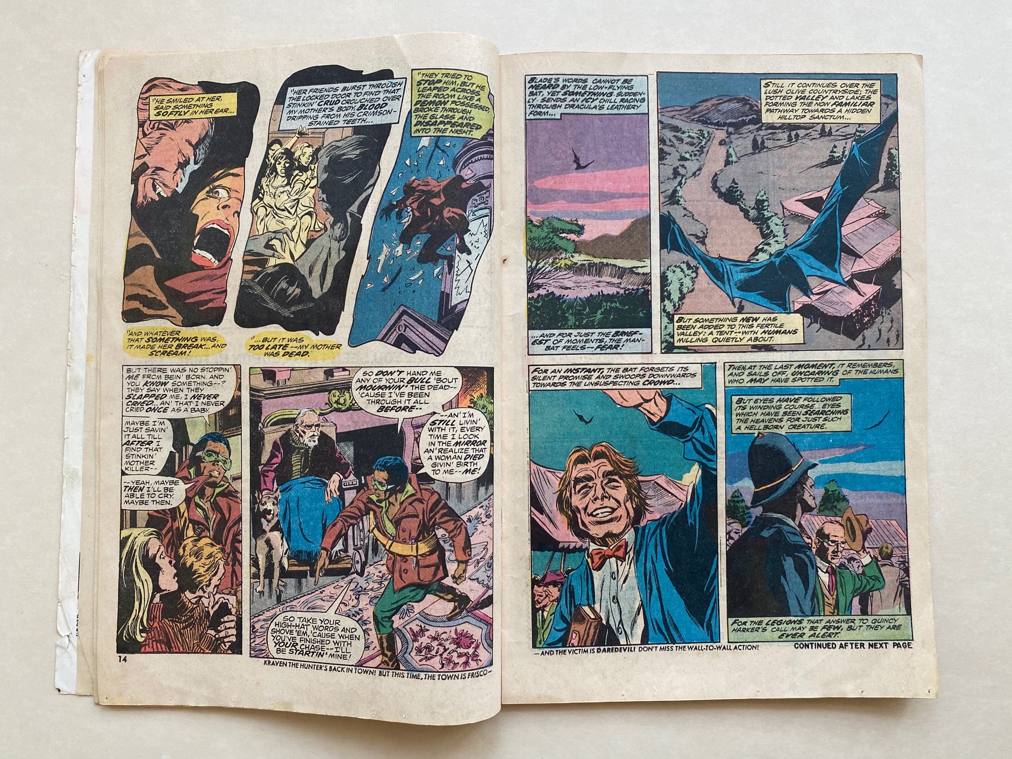 TOMB OF DRACULA #13 - (1973 - MARVEL - Pence Copy) - Origin of Blade the Vampire Slayer - Gene Colan - Image 6 of 9