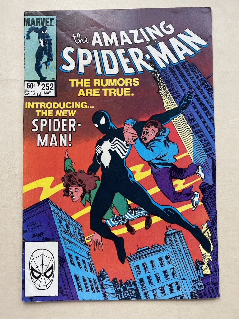 AMAZING SPIDER-MAN #252 - (1984 - MARVEL - Cents/Pence Copy) - Spider-Man appears in new black