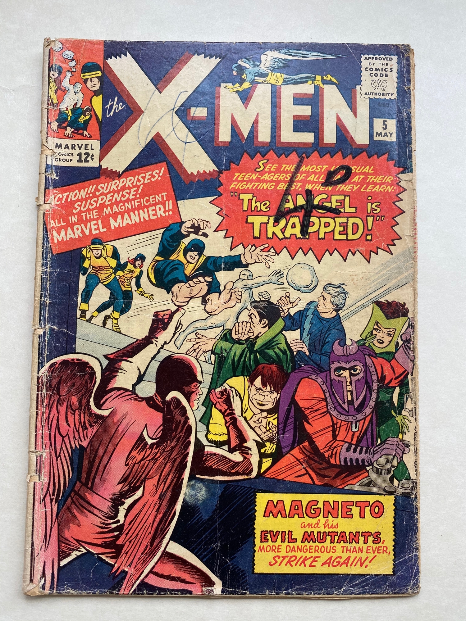 UNCANNY X-MEN #5 - (1964 - MARVEL - Pence Copy) - Third appearance of Magneto and the second