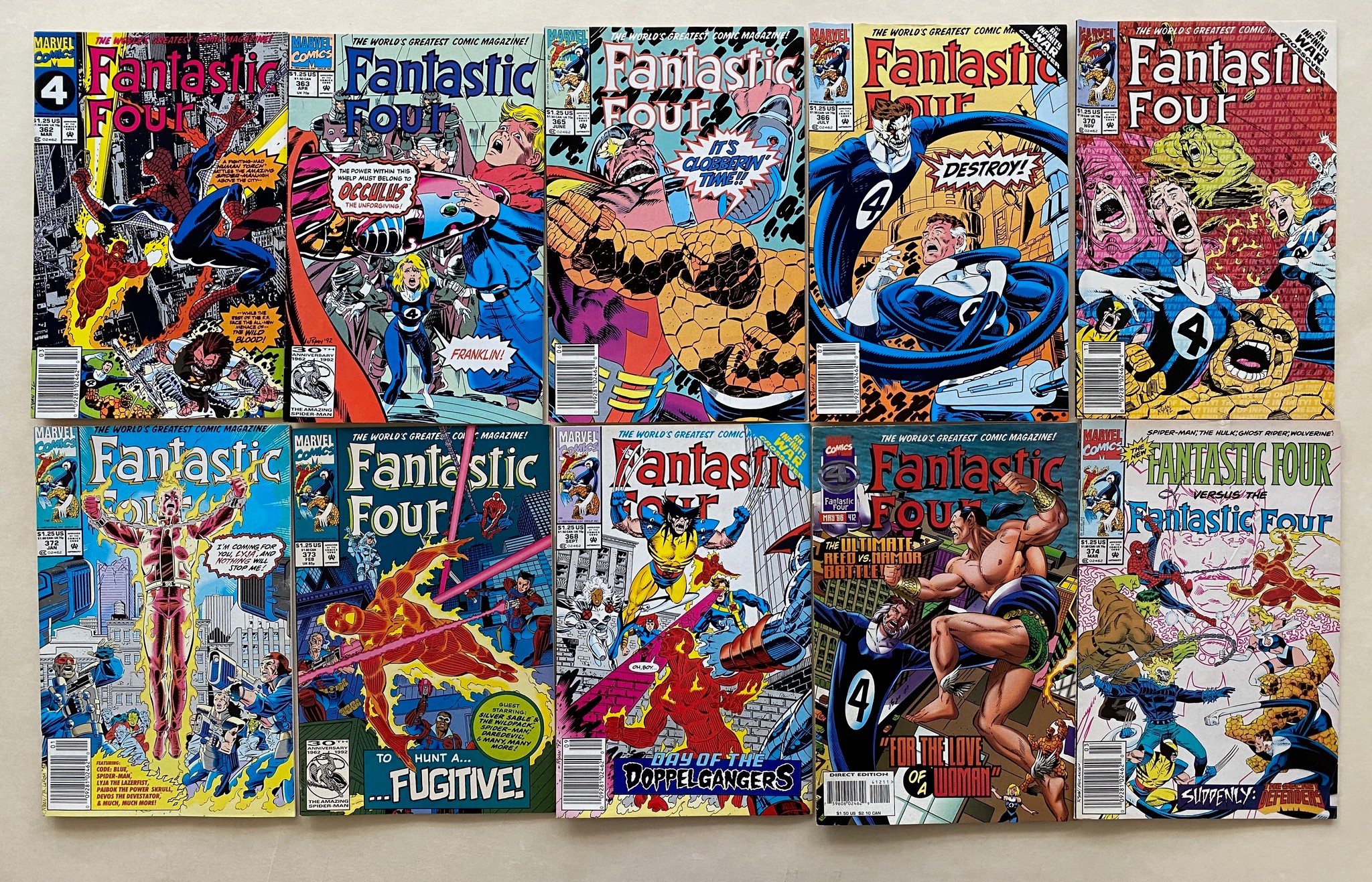 FANTASTIC FOUR LOT - (30 in Lot) - (1988/96 - MARVEL - Cents Copy/Pence Copy) - Run includes #310,