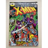 UNCANNY X-MEN #98 - (1976 - MARVEL - Pence Copy) - The X-Men battle the Sentinels - Wolverine seen