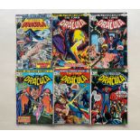 TOMB OF DRACULA #7, 9, 23, 24, 27, 57 (6 in Lot) - (1973/77 - MARVEL - Pence Copy) - Flat/Unfolded -