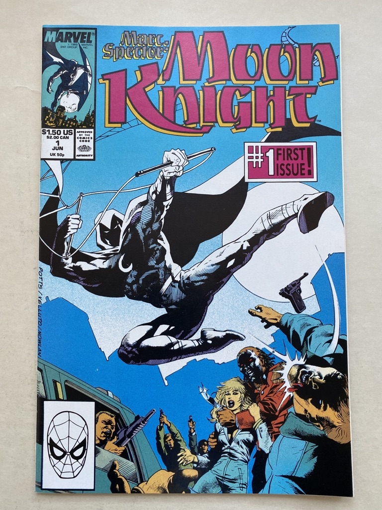 MARC SPECTOR: MOON KNIGHT #1 - (1989 - MARVEL - Cents/Pence Copy) - A HOT modern key - Sal