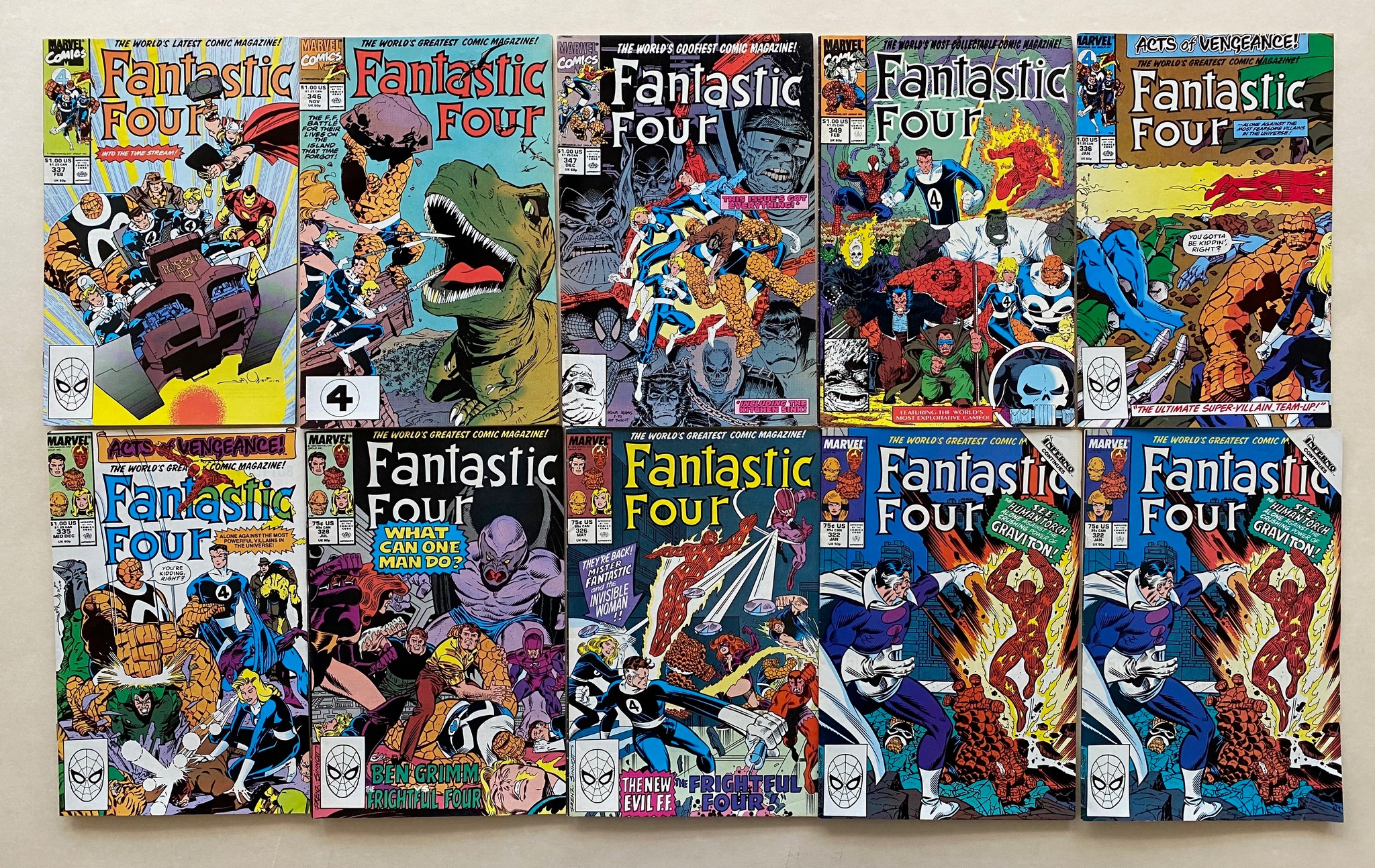 FANTASTIC FOUR LOT - (30 in Lot) - (1988/96 - MARVEL - Cents Copy/Pence Copy) - Run includes #310, - Image 2 of 3