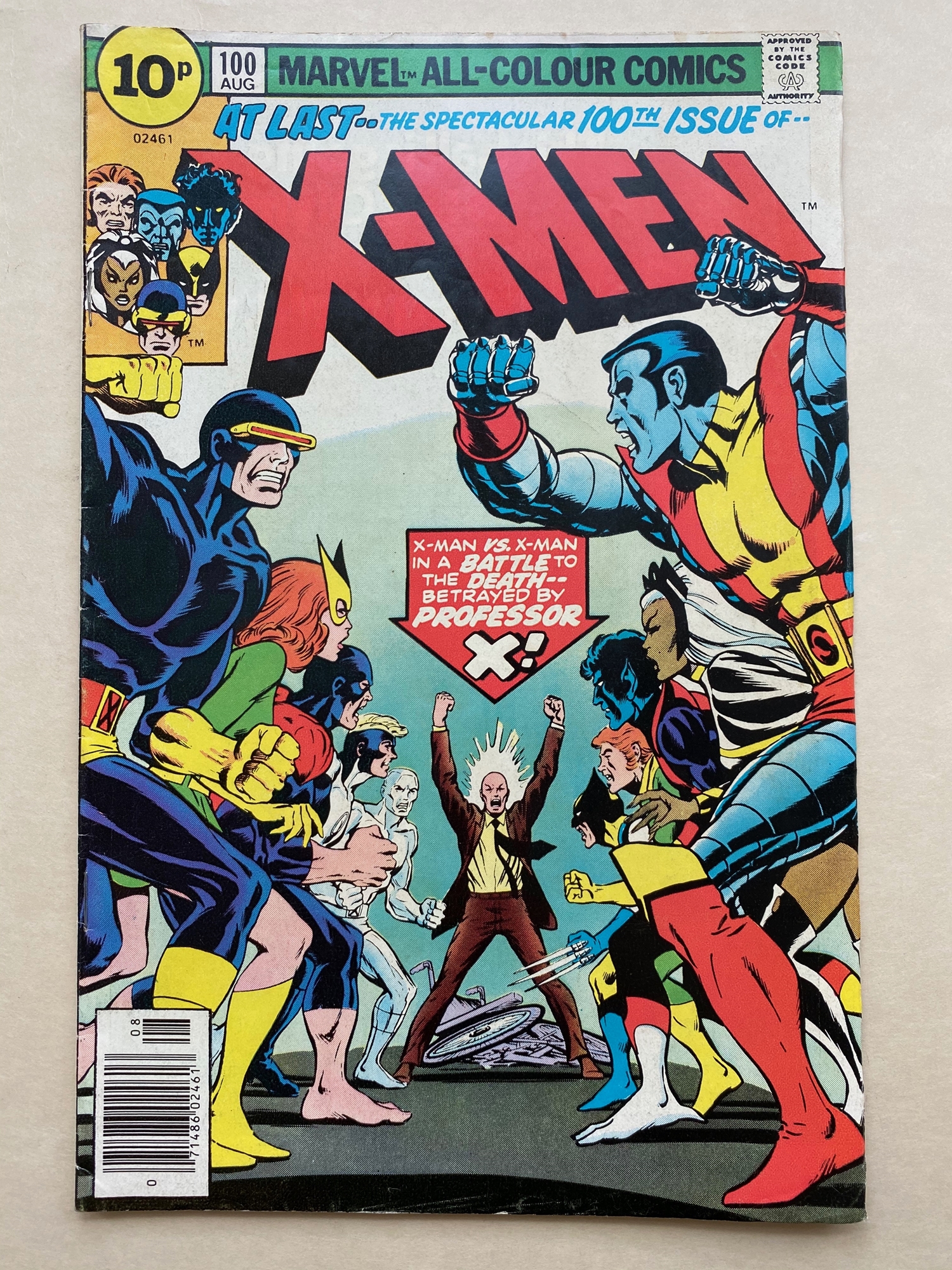 UNCANNY X-MEN #100 - (1976 - MARVEL - Pence Copy) - The original X-Men vs. the new X-Men. Partial