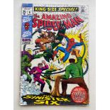 AMAZING SPIDER-MAN KING-SIZE ANNUAL #6 - (1969 - MARVEL - Cents Copy with Pence Stamp) - Reprints